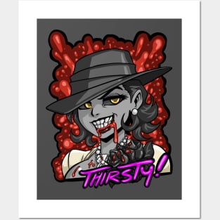 Thirsty Lady Vampire Posters and Art